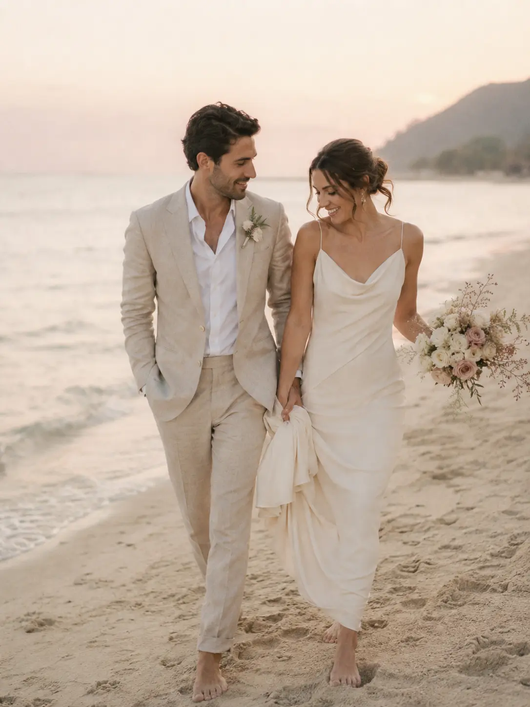 Invitación boda playa — Mariana & Roberto
